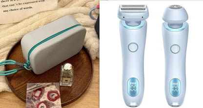 An electric shaver for women with foil and rotating heads for comprehensive hair removal