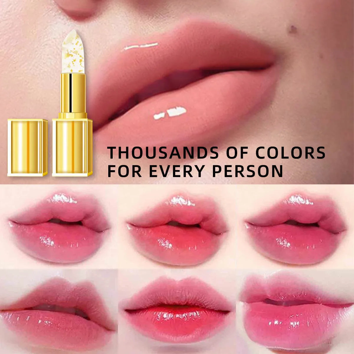 Gilding warm colour-changing anti-smudge lipstick in 3.5g bullet case