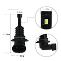 CSP LED automotive fog lamp headlights with black aviation aluminium housing