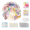 Inspirational dream cut letter sticker vision board kit in multiple colours for goal setting