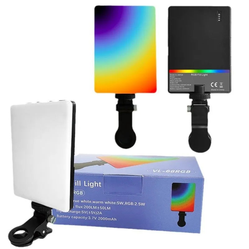 Pocket-sized handheld LED fill light for mobile phone photography and live broadcasts