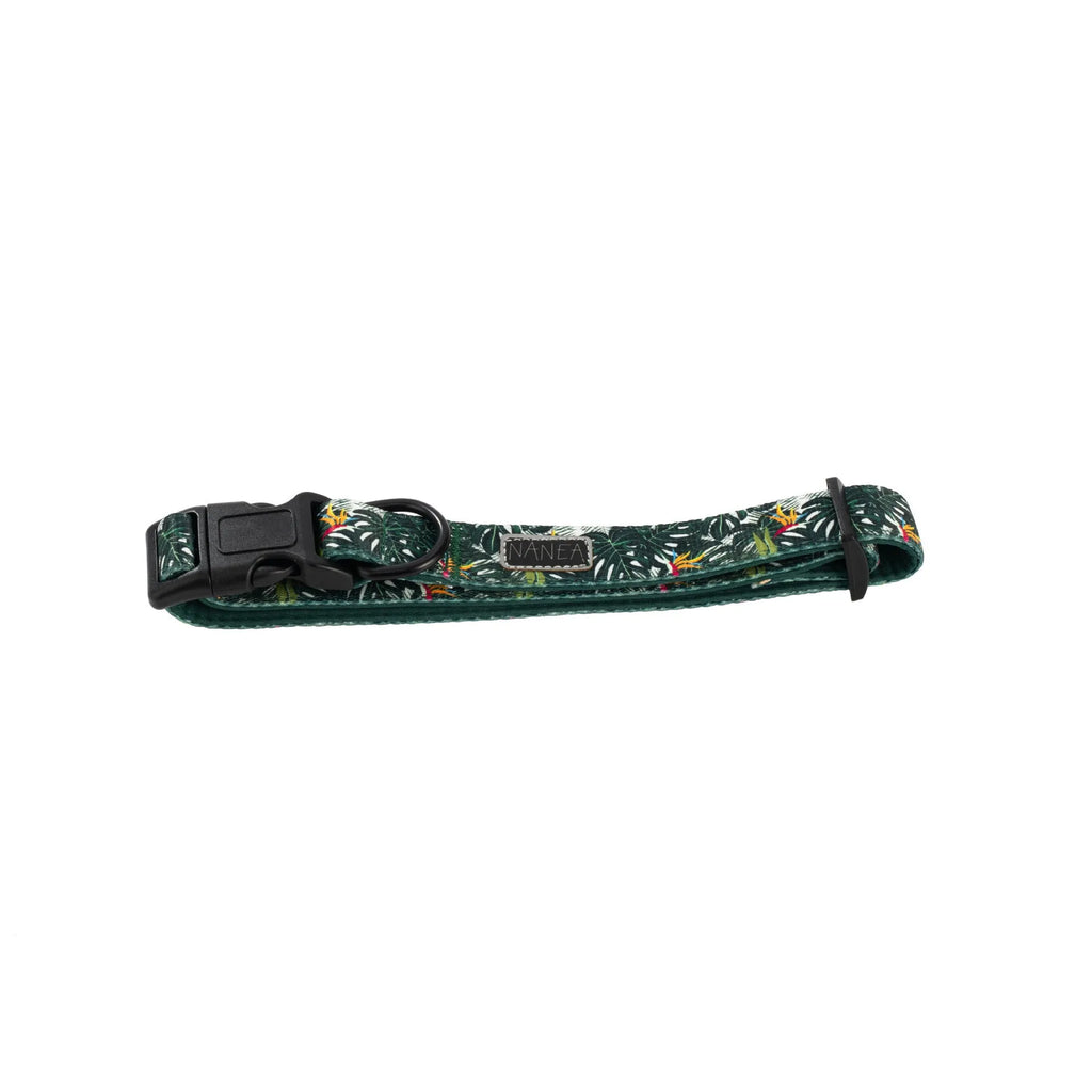 Adjustable cloth pet harness set with leash, collar, waste bag, bow tie, and scarf in six coordinated pieces