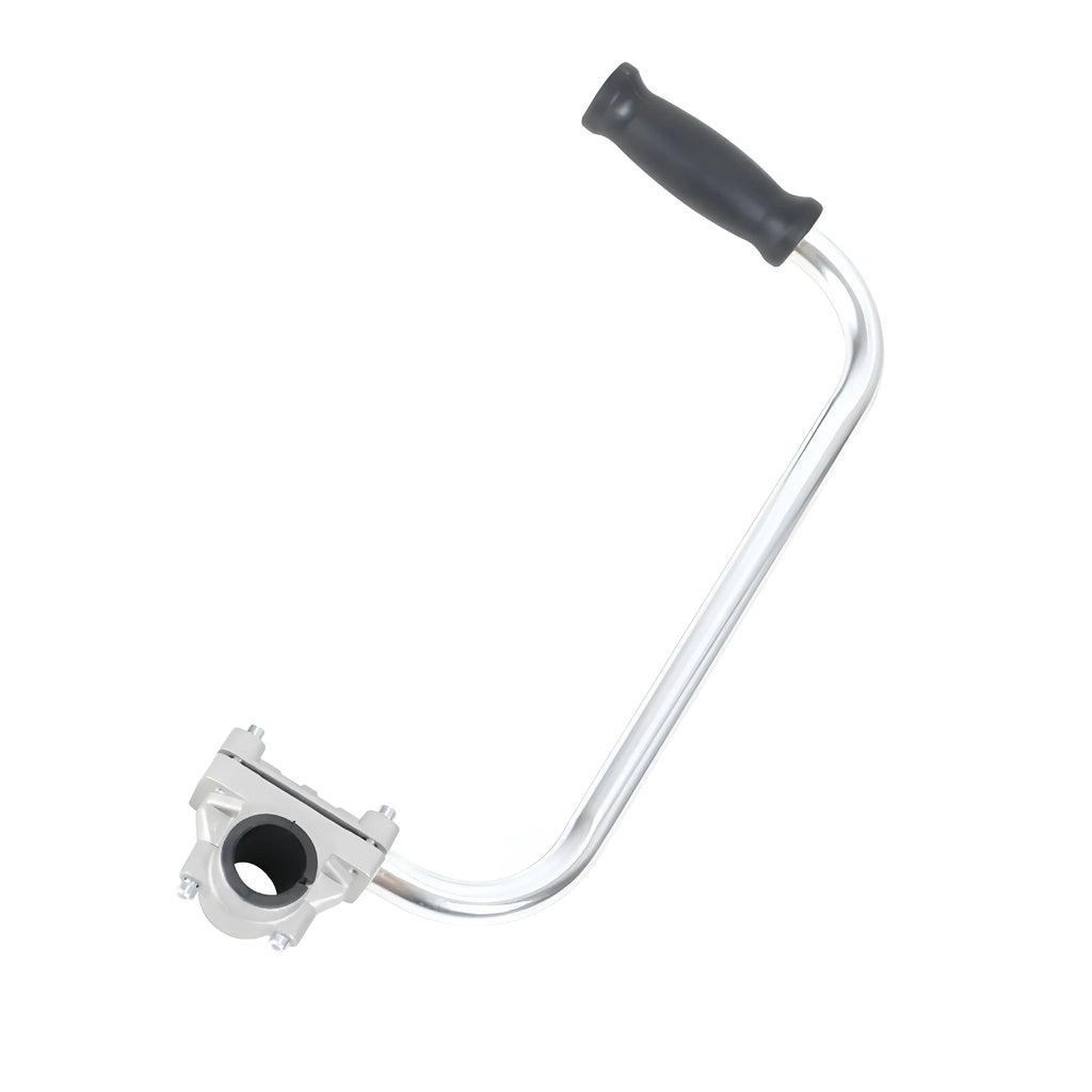 Adjustable aluminium auxiliary handle for brush cutter and lawn mower garden tool pruning accessory