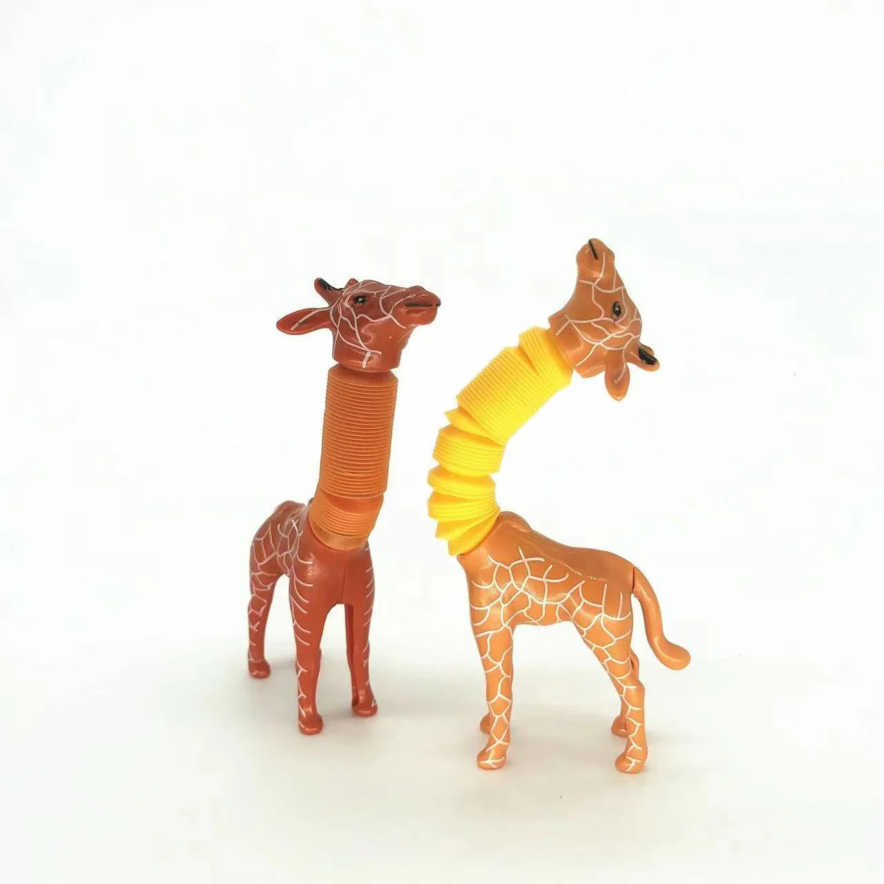 Giraffe Tubes Sensory Toys in various colors for stress relief and sensory play
