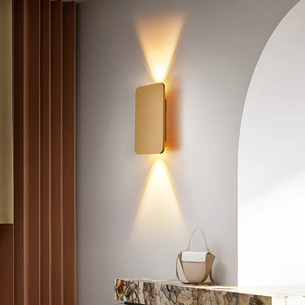 Slim minimalist wall-mounted LED lamp in black finish, showcasing Nordic design.