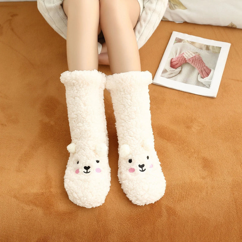 Cozy Coral Fleece Socks for Warm, Comfortable Home Wear