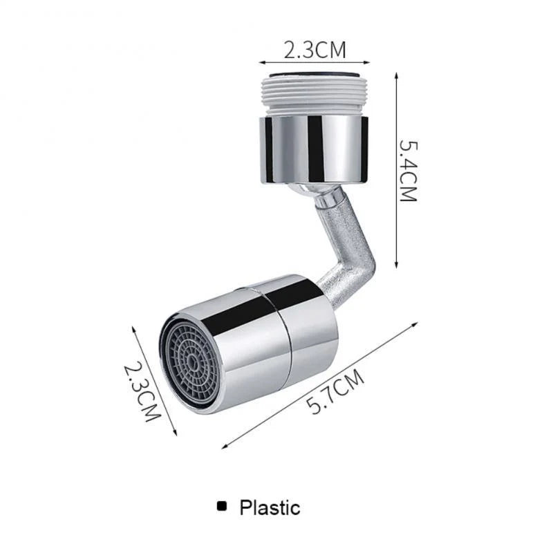 Universal Splash-proof Outer Joint Swivel Faucet with 360° rotation and dual output modes