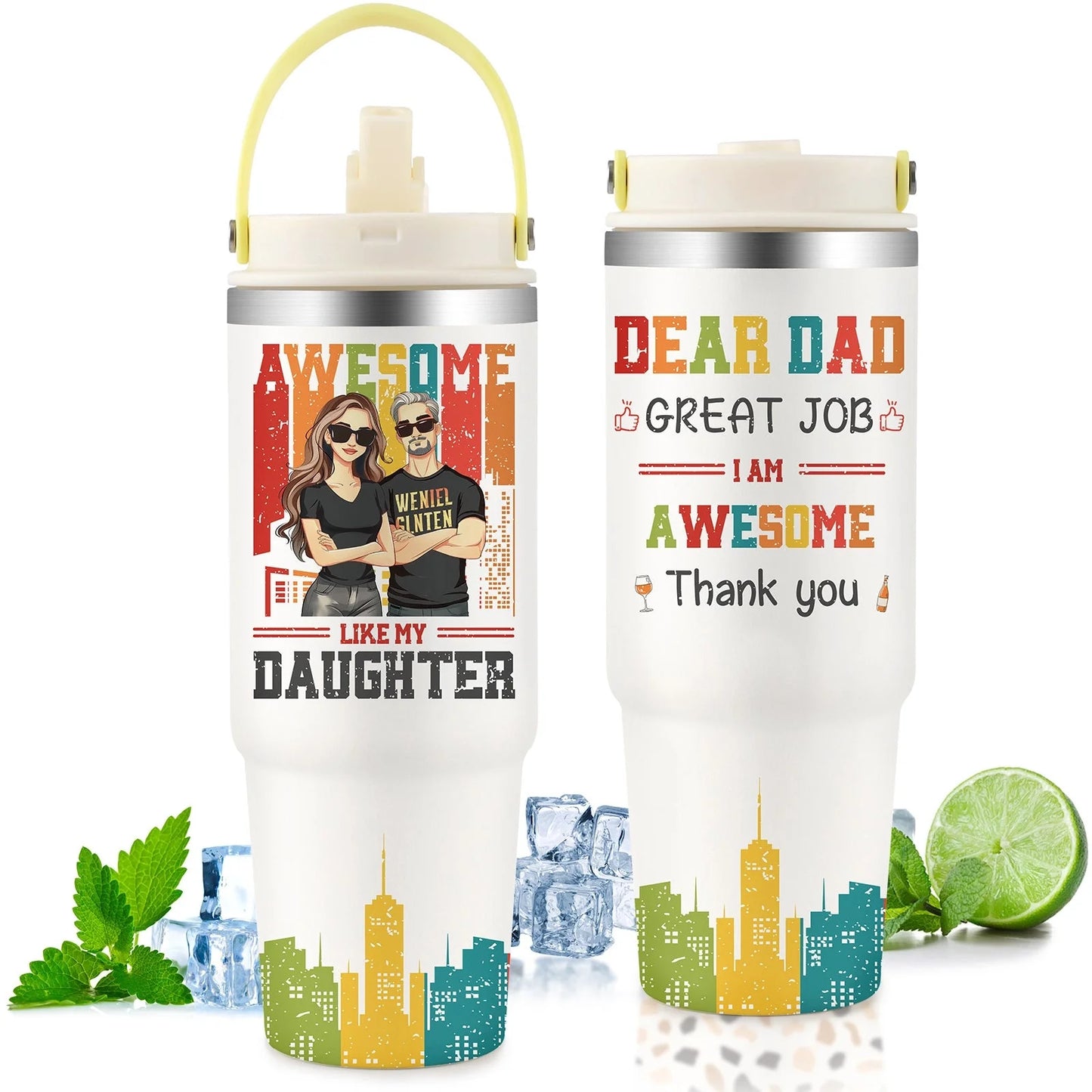 30oz stainless steel cup with double-wall vacuum insulation for temperature control