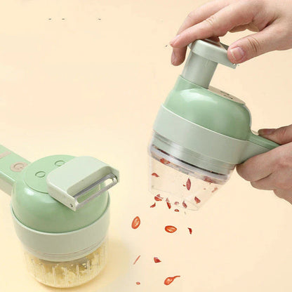 Versatile electric food processor with slicing, dicing, and mixing attachments for efficient meal preparation