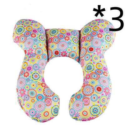 U-shaped baby head support pillow in various styles for car safety seats