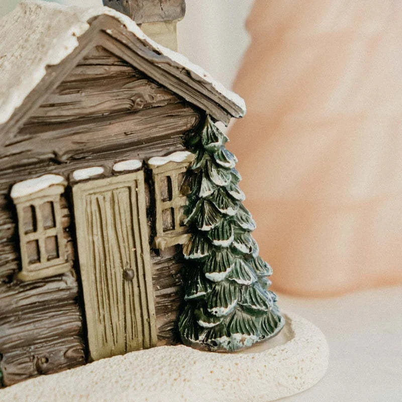 Rustic cottage-style incense burner with A-frame design, perfect for creating a cozy, fragrant atmosphere in your home
