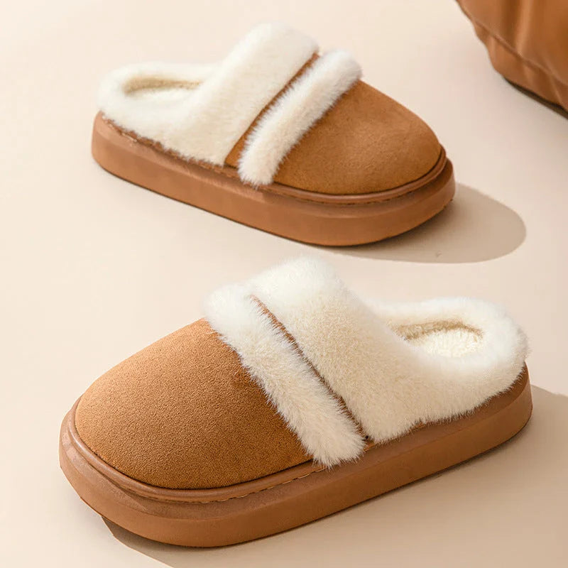 Cozy cotton house slippers for women in various colors, featuring a plush interior and non-slip soles for comfortable and stylish indoor wear