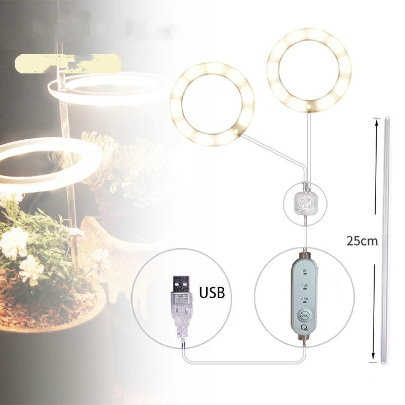 Full spectrum LED grow light for indoor plants with acrylic stick