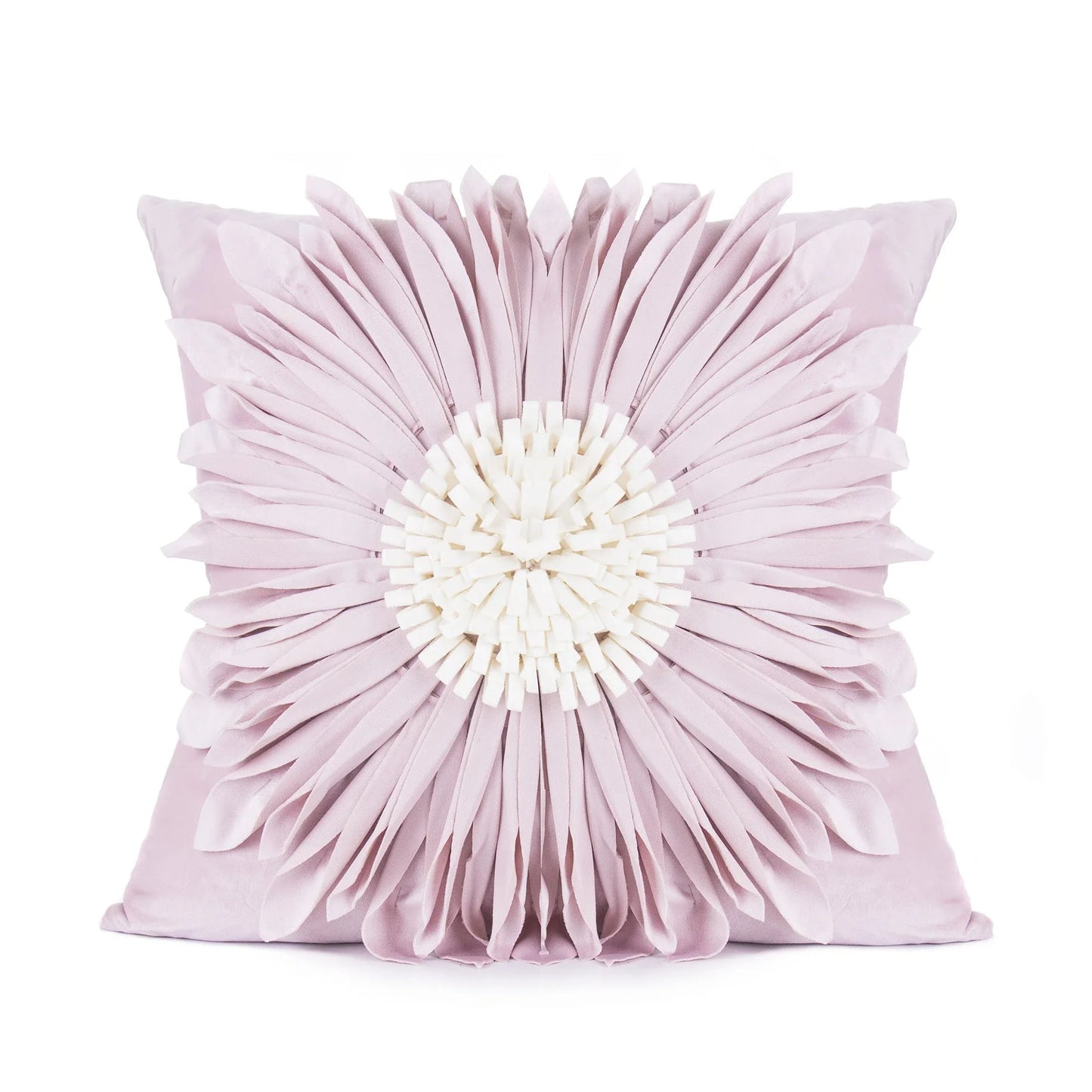 Luxurious velvet throw cushions with elegant 3D chrysanthemum embroidery, available in a range of sophisticated colours.
