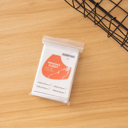 Double-sided silver and gold emergency thermal blanket for outdoor survival