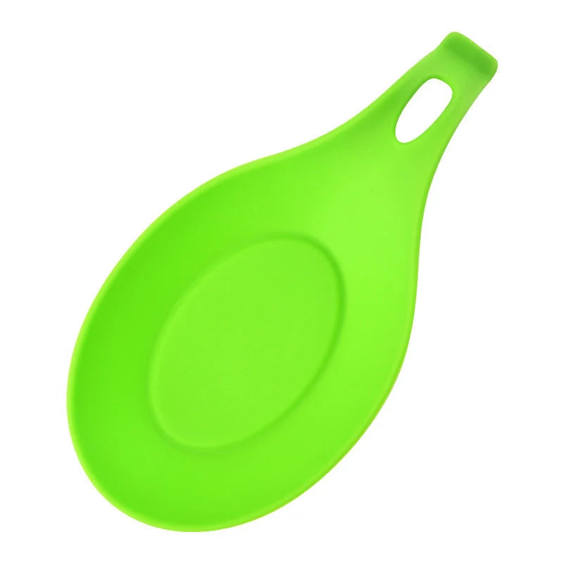 Silicone Spoon Mat in various colours for kitchen heat insulation and easy cleanup
