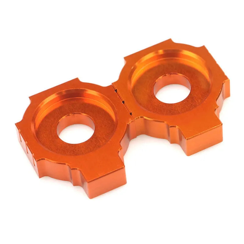 Orange KTM motorcycle rear fork regulator screw kit for Duke 200, 390, 990 models