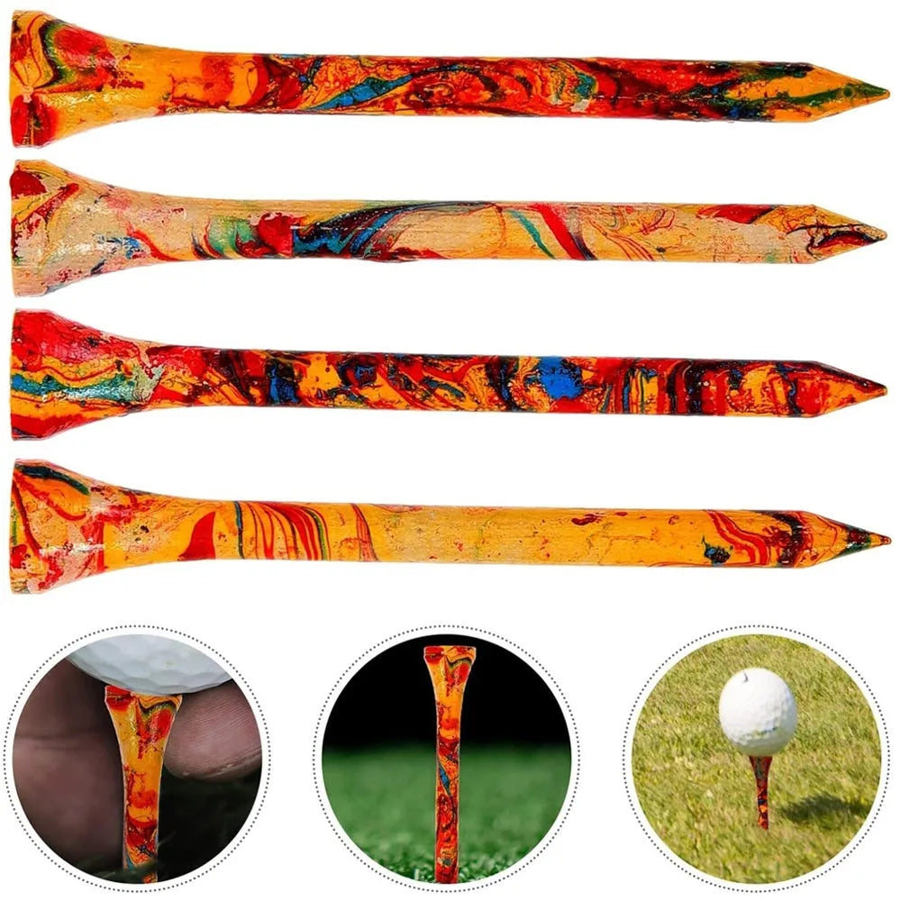 Colourful 70mm golf ball holders set of 50 pieces for training practice