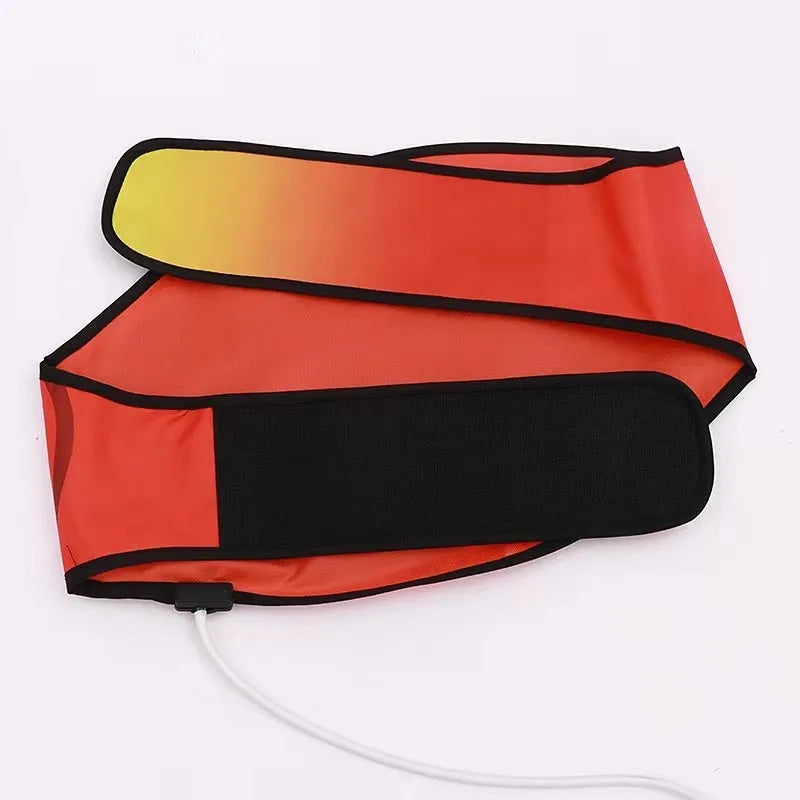 Adjustable hot compress waist support belt for lumbar protection during yoga