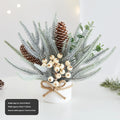 Desktop mini Christmas tree ornament with four colour options in European, American, and Nordic styles made from plastic, PVC, PET, and cloth.