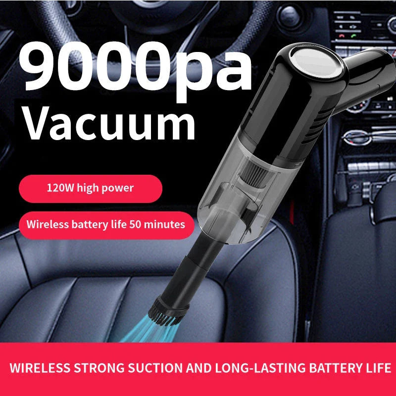 A compact, powerful car vacuum cleaner with dual-use capabilities for efficiently removing pet hair and cleaning up messes in your vehicle.