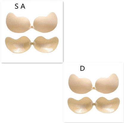 Invisible Lift Push-Up Bra in black and skin tone colors, designed for backless, strapless, and low-cut outfits