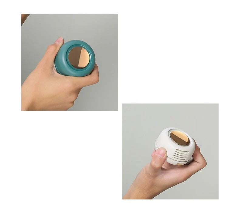 Portable USB clip-on personal fan with adjustable wind direction and flexible clip