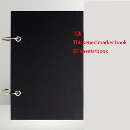Sketchbook Freehand Sketchbook with open marker paper in various sizes and colours