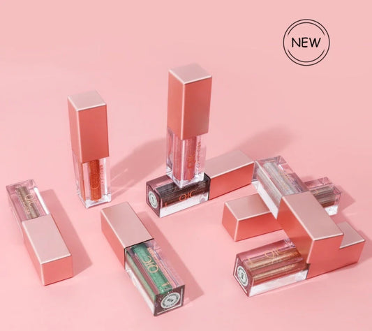 Liquid Eyeshadow with crushed diamond effect in various shades for a glamorous look