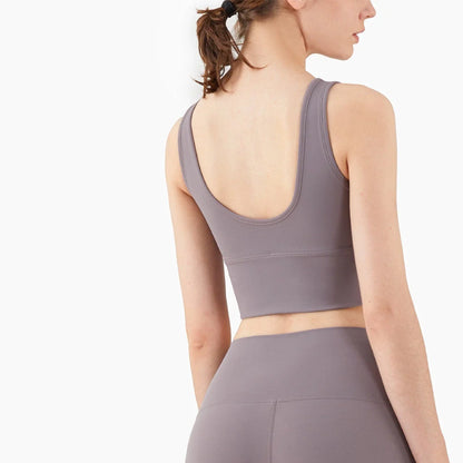 U-shaped back yoga underwear in various colours, showcasing four-way stretch fabric and stylish design.