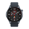 Btalk 3 Pro smart watch in blue on wrist showing AMOLED display with health stats