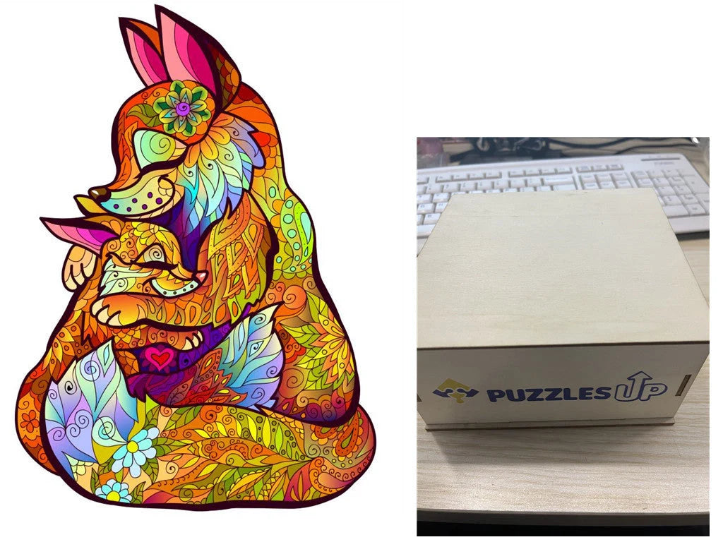 Animal Puzzle Puzzlesup A3 Size With The Box - Detailed wooden puzzle for creative minds