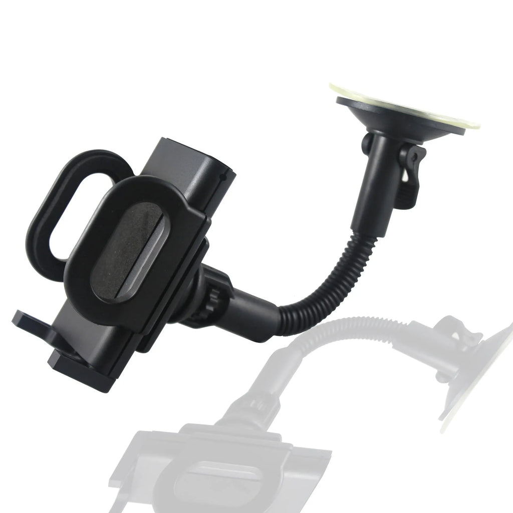 Black ABS plastic car phone holder GPS navigation stand with adjustable fixture size 45-115mm