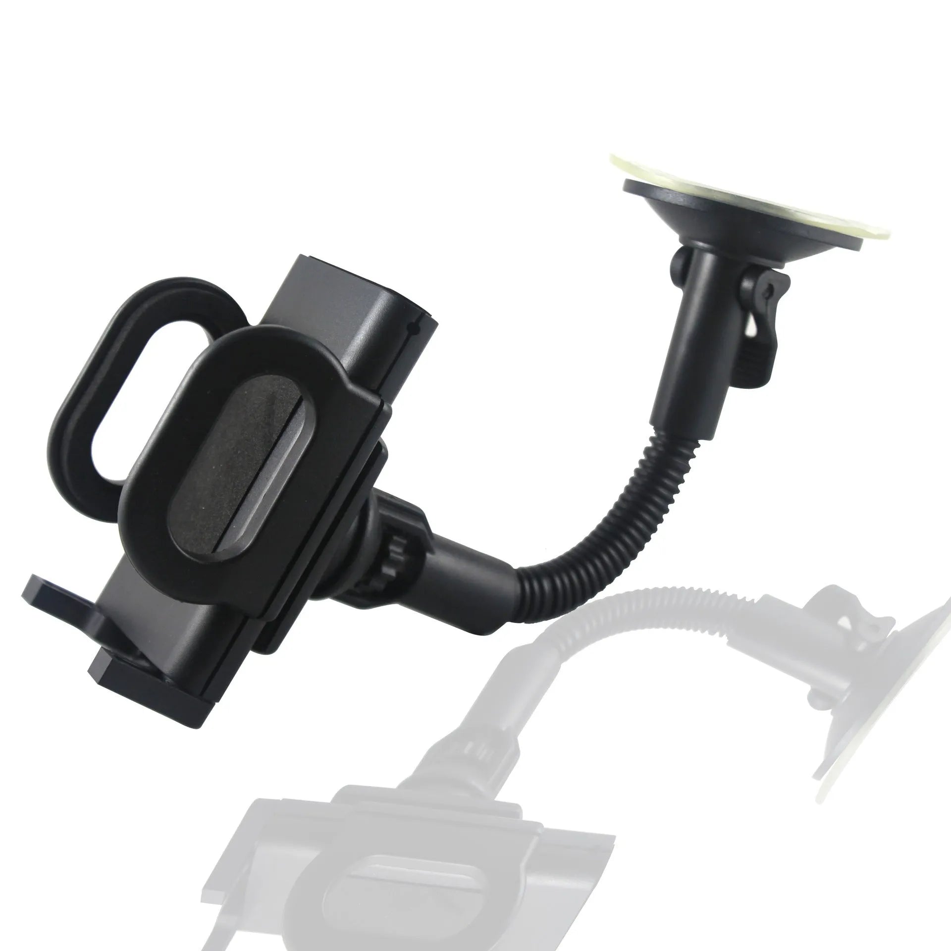 Black ABS plastic car phone holder GPS navigation stand with adjustable fixture size 45-115mm