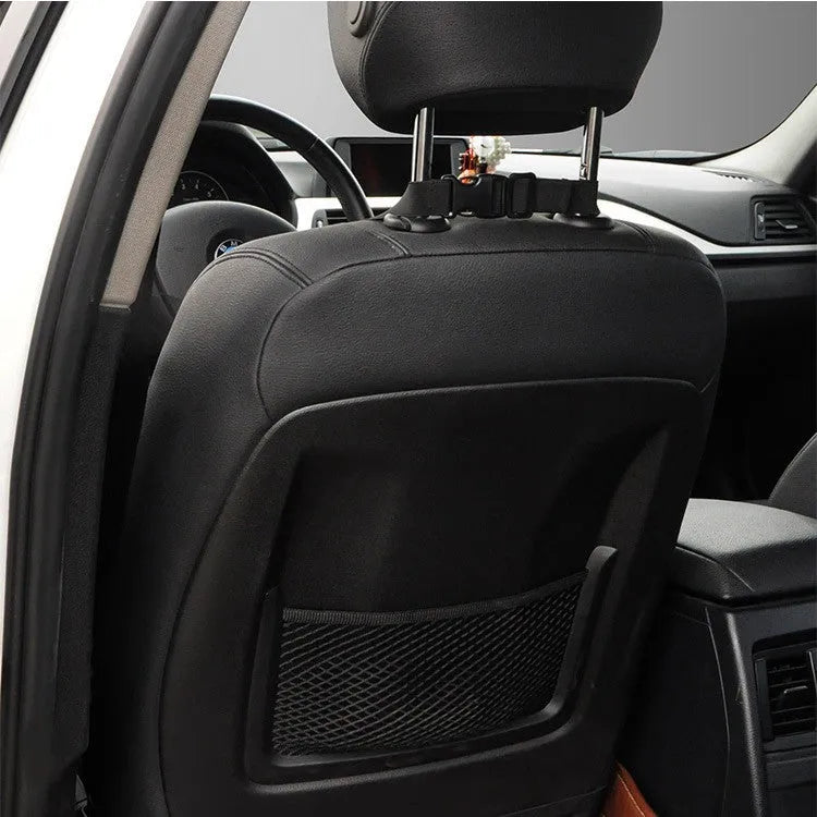 Memory cotton car waist back cushion in black colour on car seat