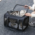 Oxford fabric portable pet carrier bag for small dogs and cats measuring 44x29x5cm