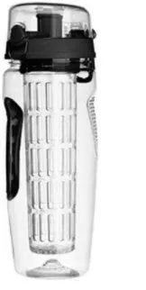 32oz Tritan fruit infusing water bottle with fruit cup infuser and leakproof design