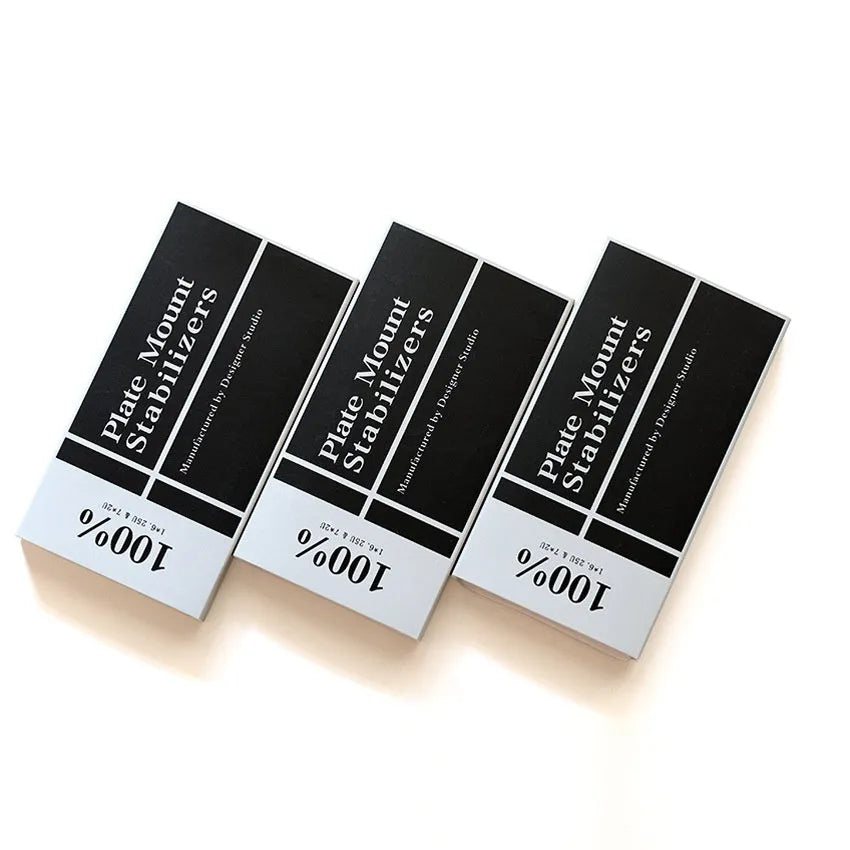 Black and milky white mechanical keyboard stabilisers for 6.25U and 7U spacebars