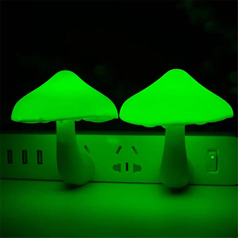 Cozy Mushroom-Shaped Night Light with Automatic Sensor for Warm, Soothing Illumination in Bedrooms and Nurseries