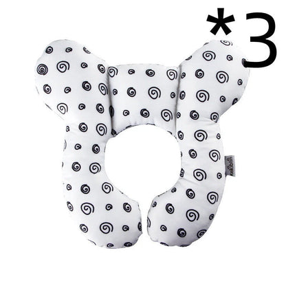 U-shaped baby head support pillow in various styles for car safety seats