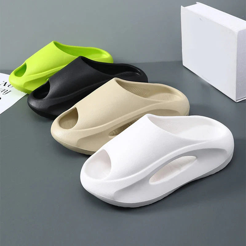 Comfortable slip-on sandals with peep-toe design, made of lightweight EVA material in a variety of color options for men and women