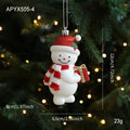 Plastic cartoon pendant in Snowman style for bag or keychain decoration