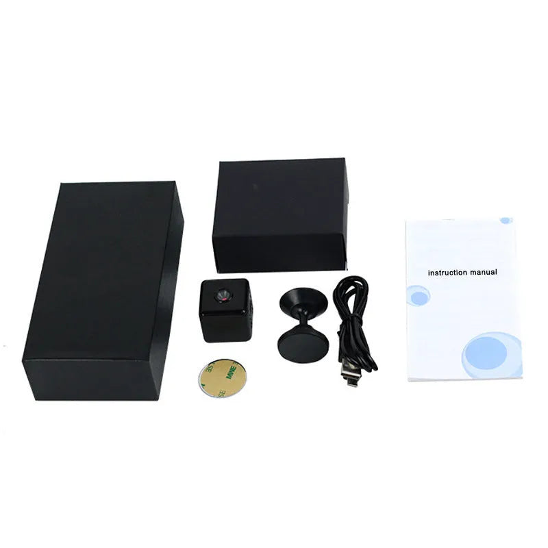 1080p black wifi surveillance camera with plastic body for outdoor sports security monitoring