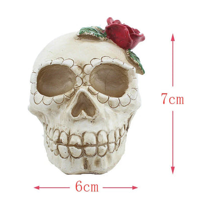 Spooky skull-shaped lamp with a ghostly glow, perfect for Halloween decorations or year-round use as a cosy nightlight