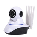 White wireless dome security camera with a 3.6mm lens for indoor and outdoor HD monitoring.