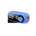USB portable mini clock with extra bass speaker in S8 Black, White, and Blue colour options