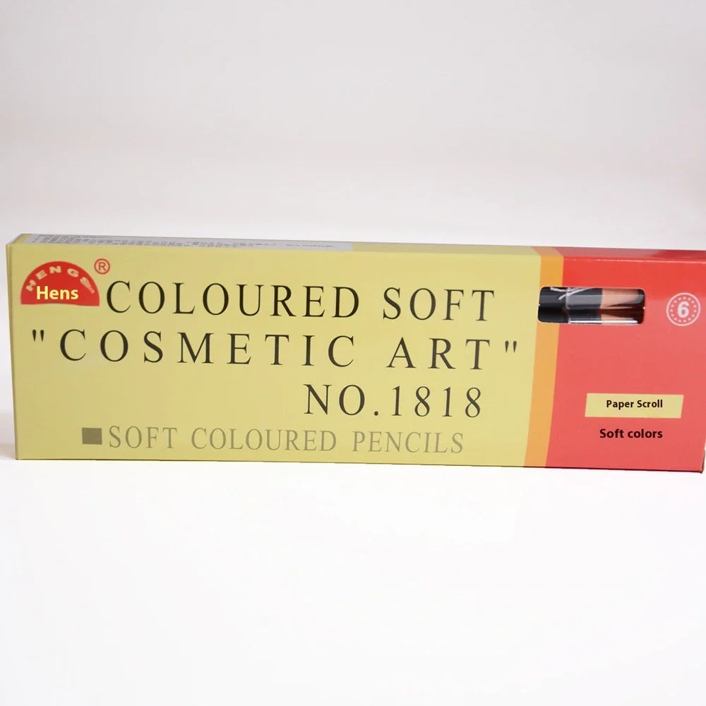 Brown microblading eyebrow pen with 0.1mm tip showing hair-like strokes on skin, 14.5cm length with protective cap