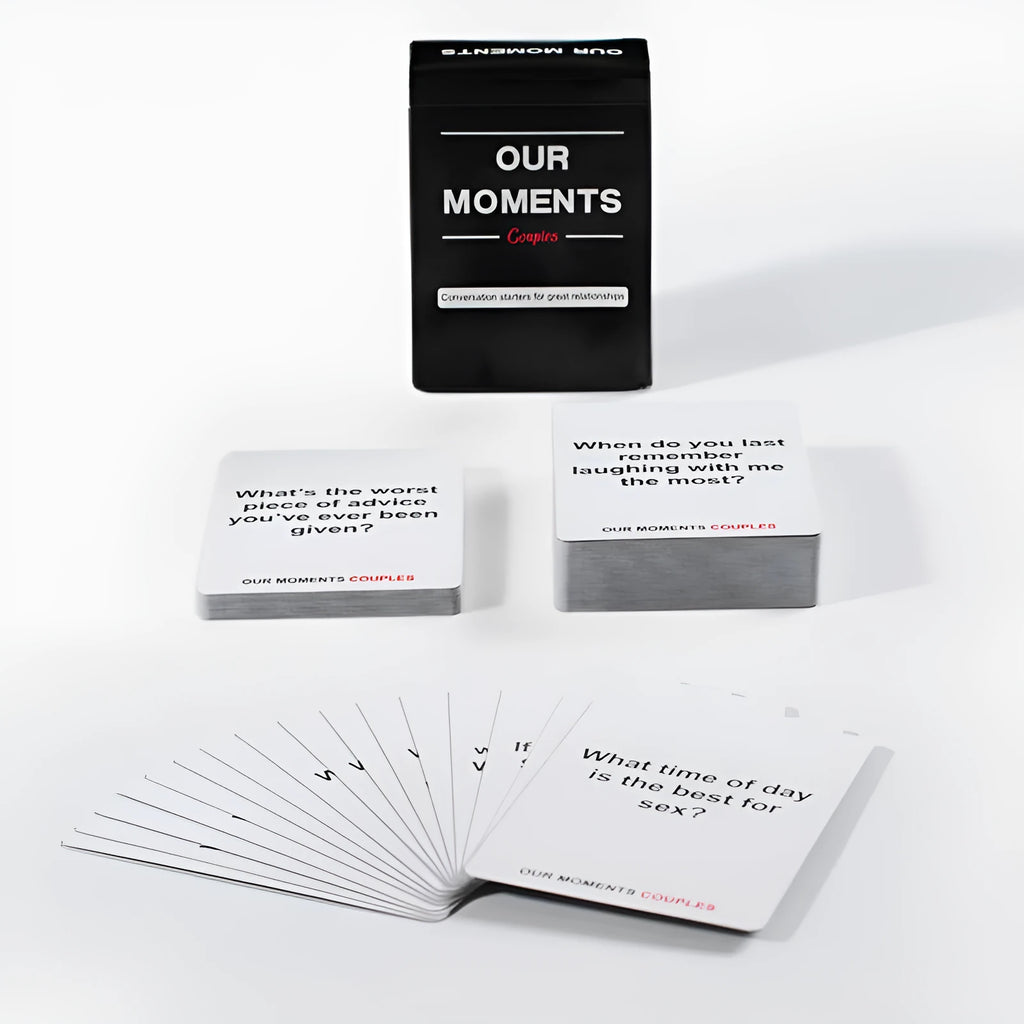 Black Our Time Lovers Edition couples communication card set with coated paper.