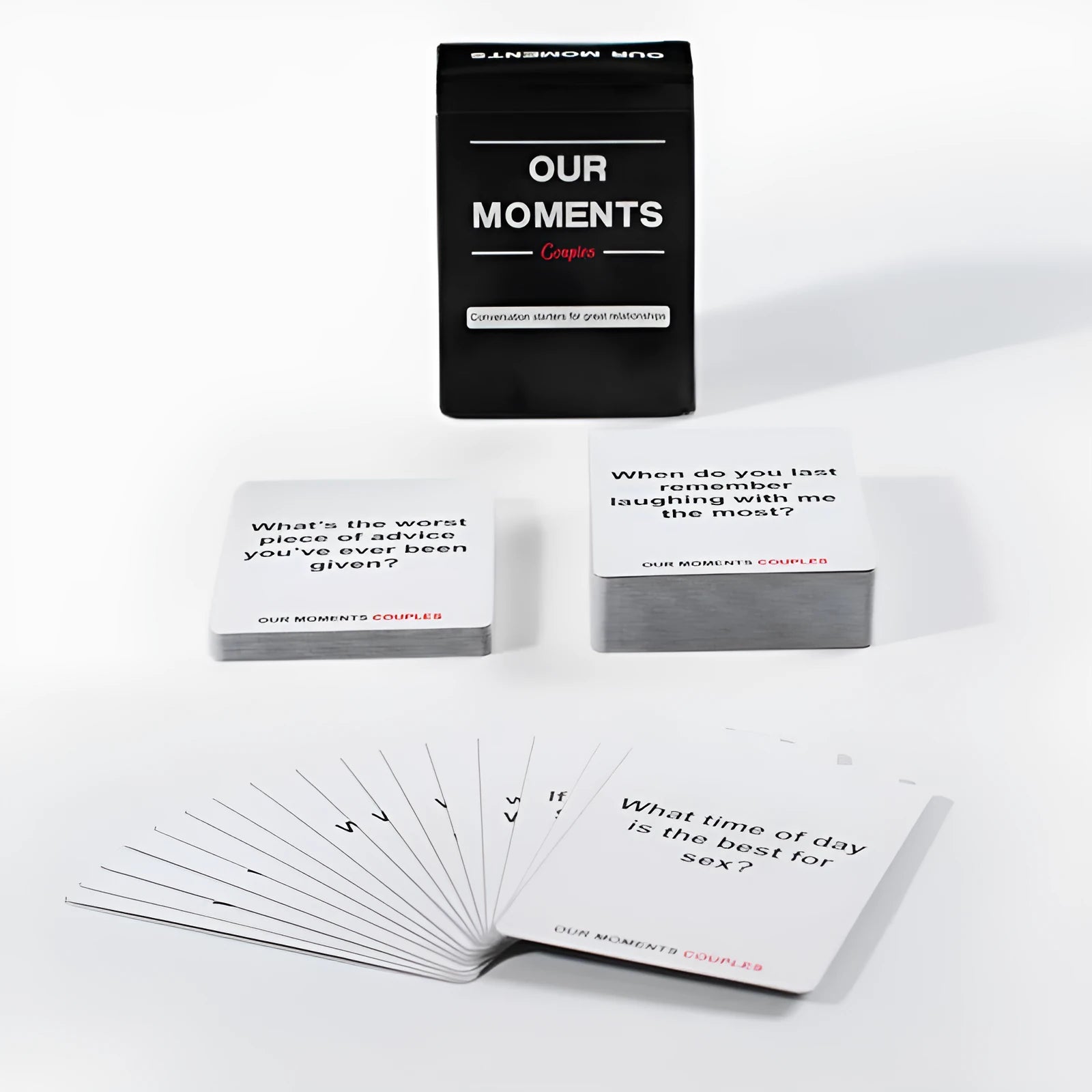 Black Our Time Lovers Edition couples communication card set with coated paper.