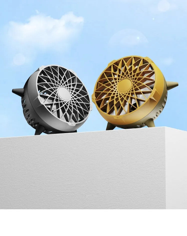 Intelligent induction fan without button design, USB powered, compact size 162x103mm, in Force Yellow colour